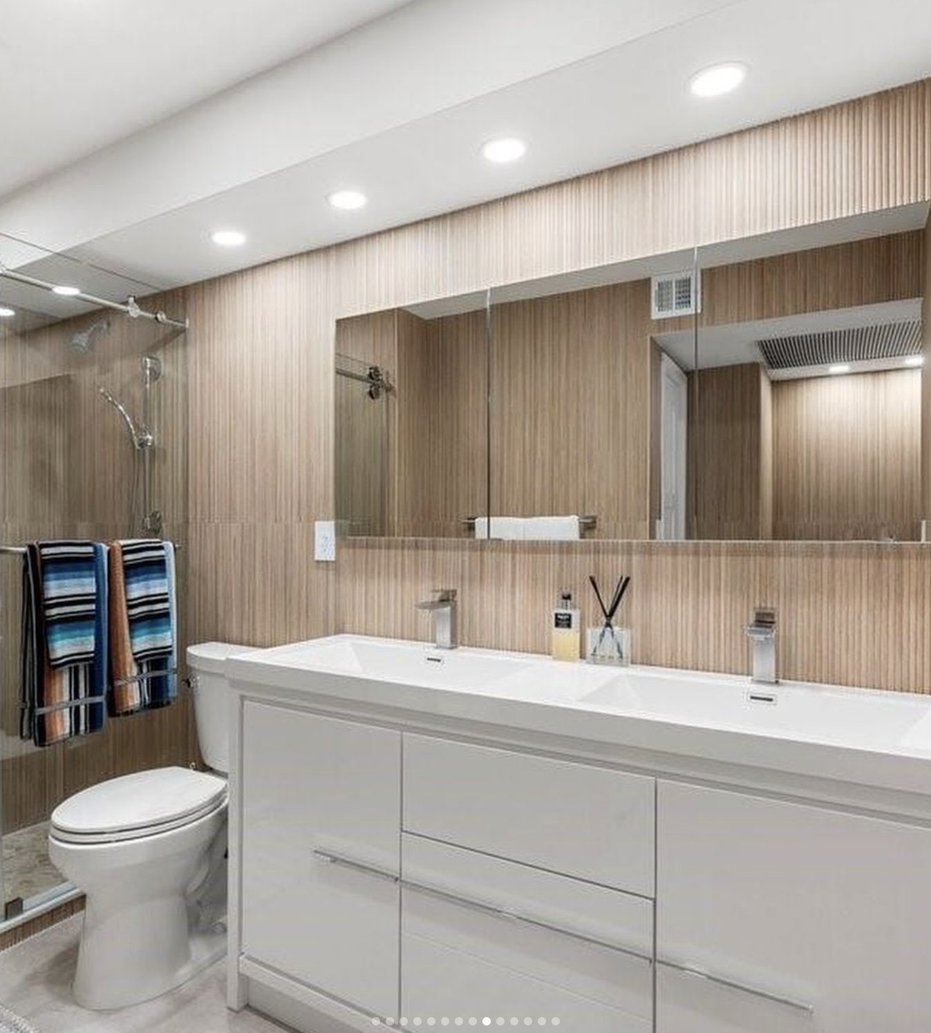 Bathroom with double vanity